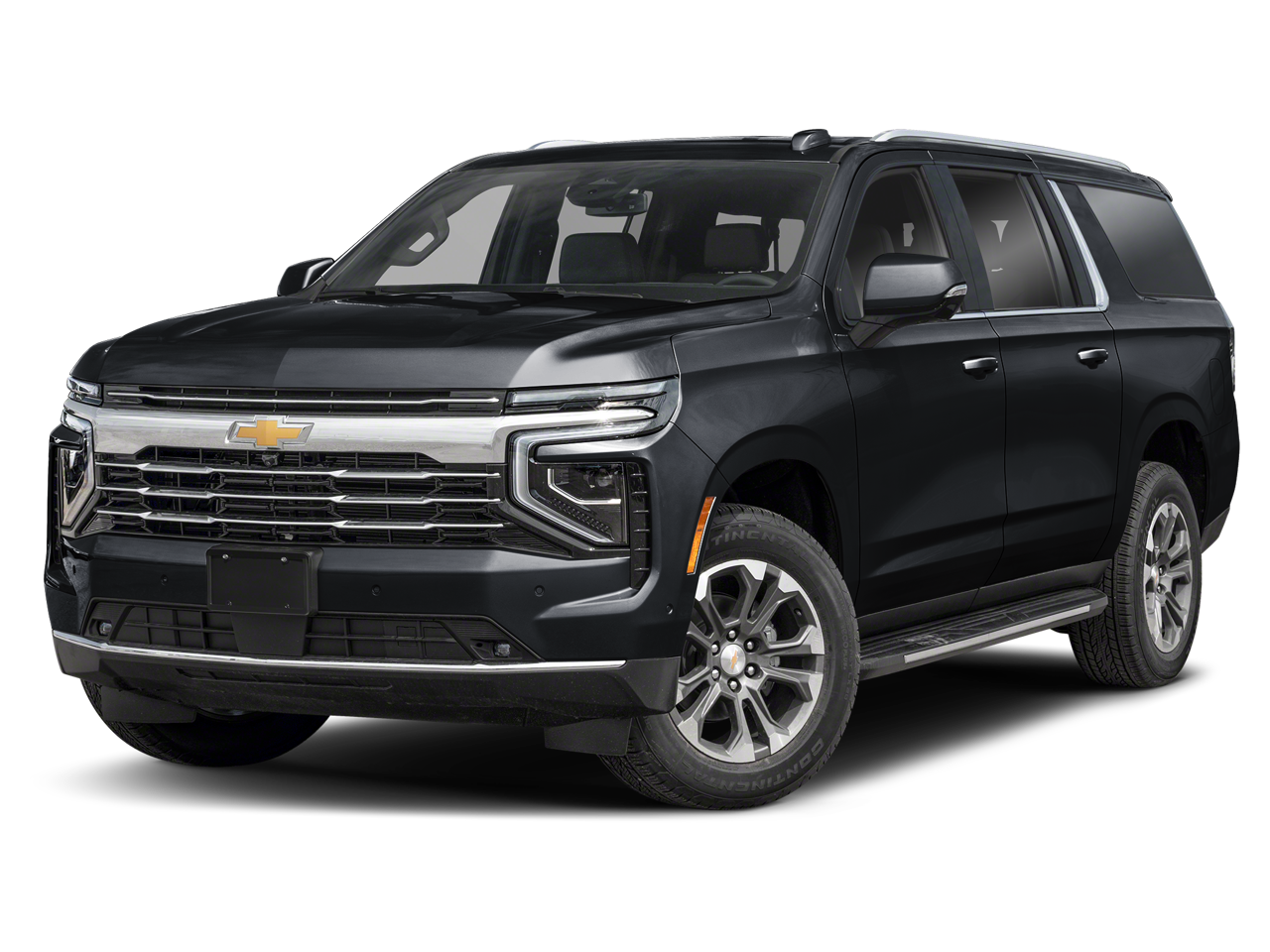 2026 Chevrolet Suburban LT in Summit White — front three-quarter view