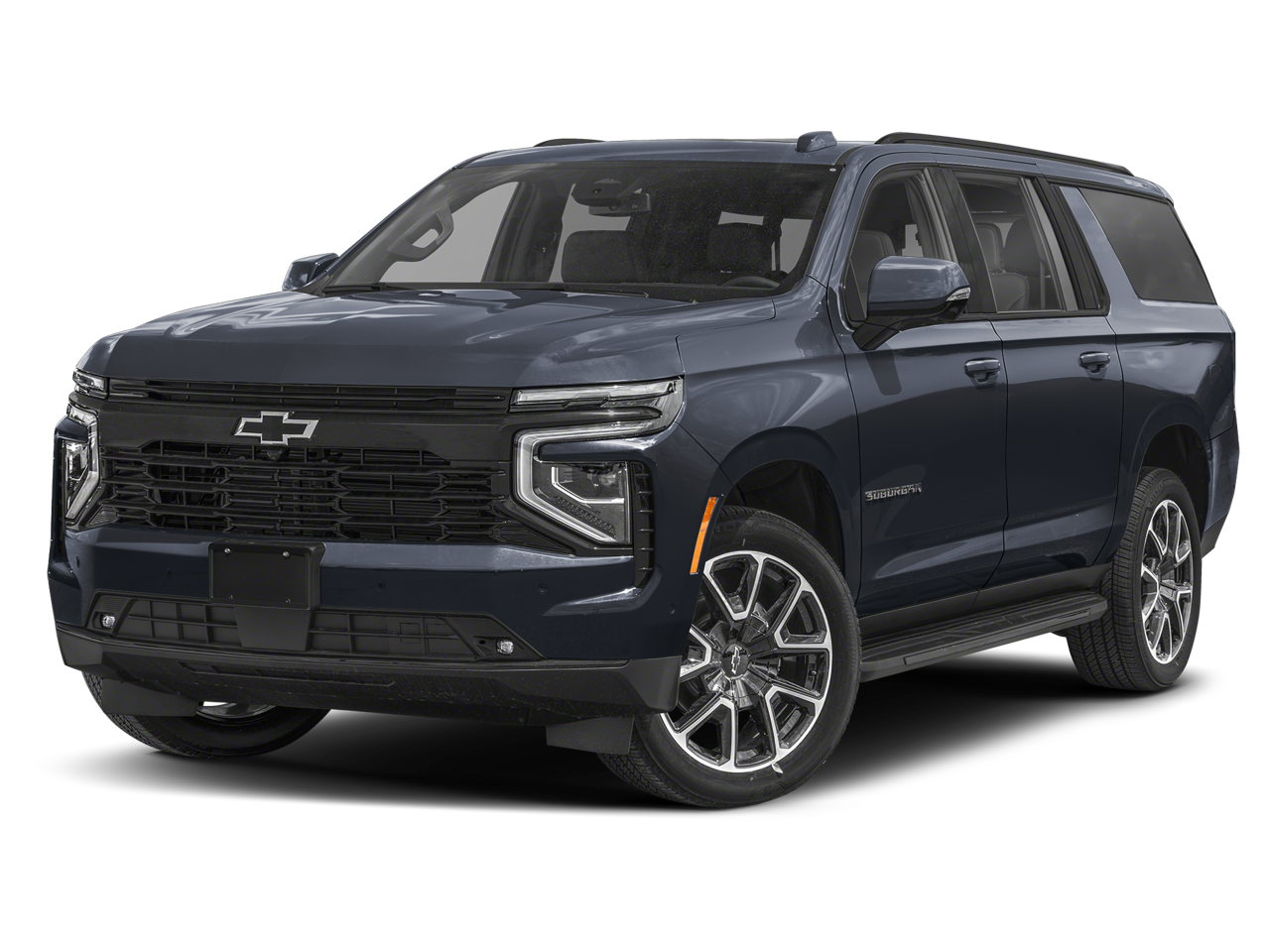 2026 Chevrolet Suburban RST in Summit White — front three-quarter view