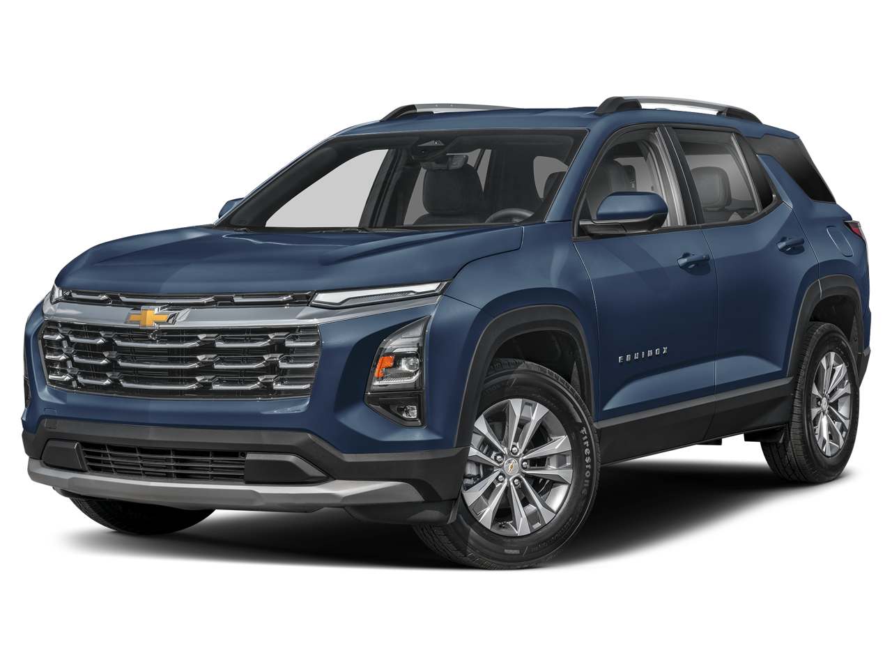 2027 Chevrolet Equinox LT in Summit White — front three-quarter view