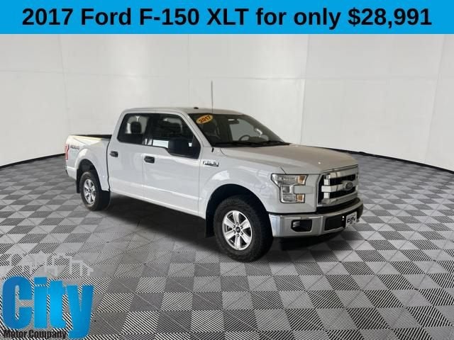2017 Ford F-150 XL in White — front three-quarter view