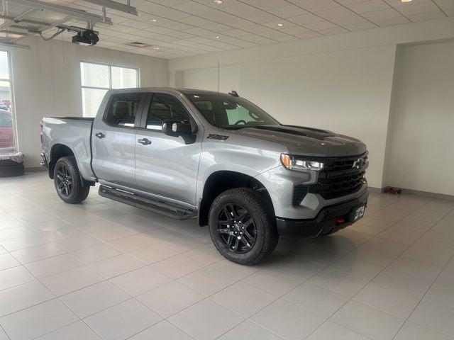 2026 Chevrolet Silverado 1500 LT Trail Boss in Sterling Gray Metallic — front three-quarter view